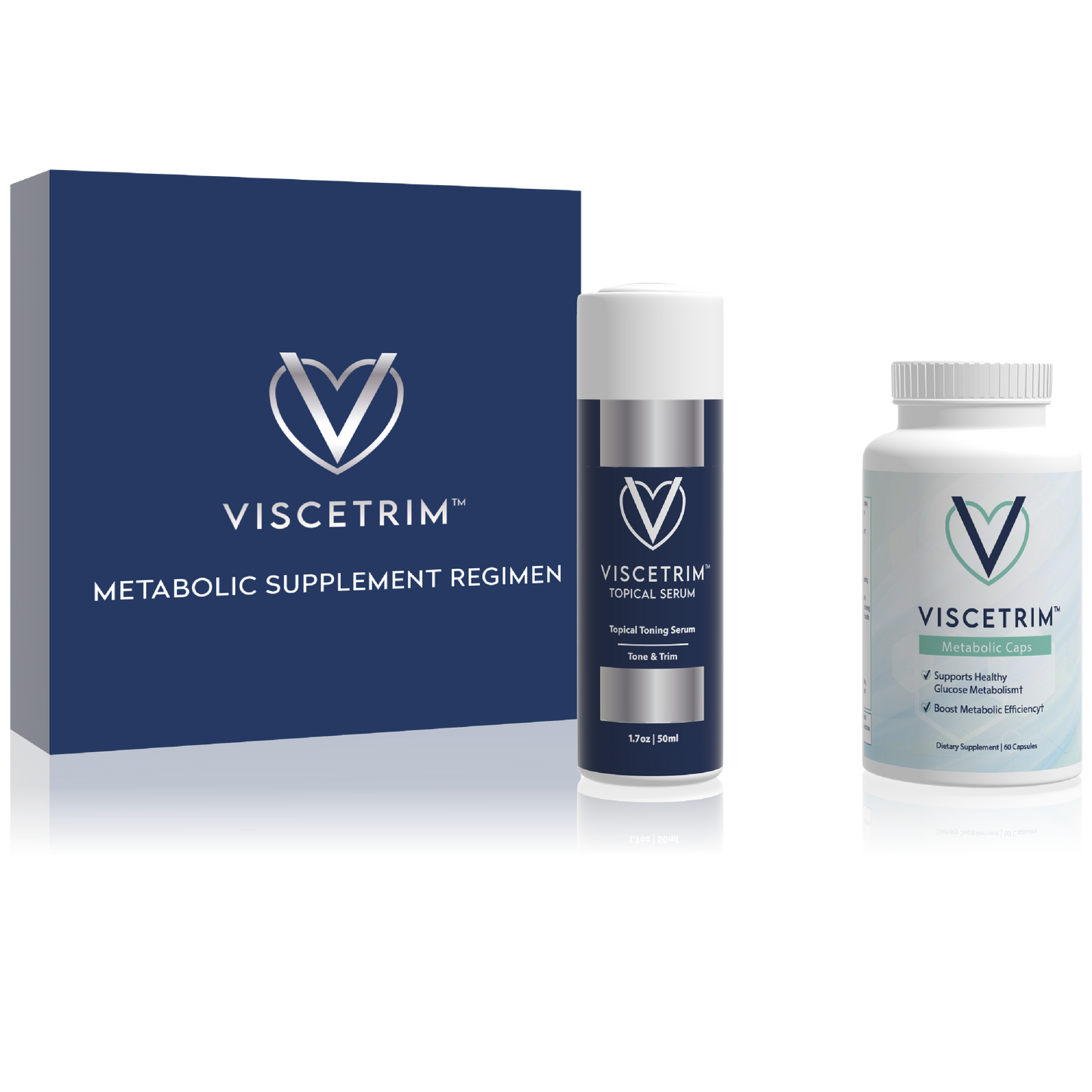 Viscetrim Serum + Caps | Targeted Toning System | Decrease Visceral Fat